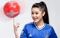 Á hậu Huyền My rạng ngời trên fanpage của CLB Chelsea