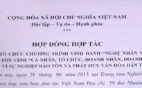 Nhiều sai phạm trong chương trình 'Vinh danh nghệ nhân văn hóa dân gian'