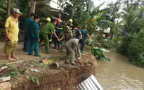 Sạt lở nghiêm trọng tại Cần Thơ, 4 người trong nhà thoát chết