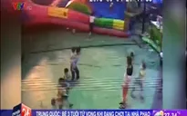 Trung Quốc: Nhà phao bị thổi bay, bé 3 tuổi thiệt mạng
