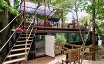 Biến xe buýt thành nhà ở có sân thượng