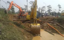Hoàn thành việc sửa chữa đường ống nước sông Đà