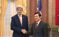Chủ tịch nước Trương Tấn Sang tiếp Ngoại trưởng Mỹ John Kerry
