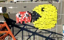 Kỷ lục xếp hình Pacman lớn nhất thế giới