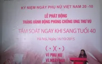 Khám sàng lọc ung thư vú miễn phí cho phụ nữ
