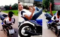 Phạt nguội 9 triệu đồng 'quái xế' lái xe bằng chân