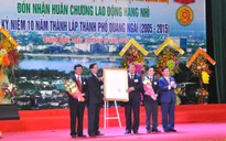 TP Quảng Ngãi được công nhận là đô thị loại II