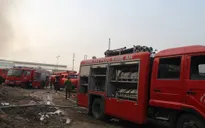 Nghệ An: Cháy lớn ở khu công nghiệp Nam Cấm