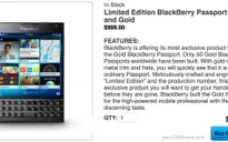 BlackBerry Passport phiên bản Gold với số lượng có hạn?