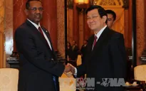 Chủ tịch nước Trương Tấn Sang tiếp Chủ tịch Quốc hội Sudan