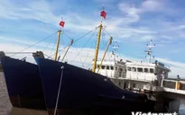 Khai thác tàu dịch vụ hậu cần nghề cá vỏ thép đầu tiên ở Quảng Ngãi
