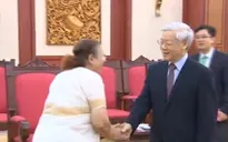 Tổng Bí thư tiếp Chủ tịch Hạ viện Ấn Độ Sumitra Mahajan