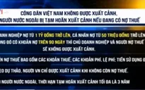 Dự thảo cấm xuất cảnh nếu nợ thuế trên 50 triệu đồng