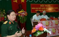 Thượng tướng Ngô Xuân Lịch tiếp xúc cử tri tỉnh Bình Phước