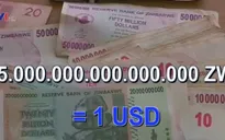 Zimbabwe loại bỏ đồng nội tệ vì siêu lạm phát