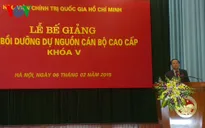 Bế giảng lớp bồi dưỡng dự nguồn cán bộ cao cấp khóa V