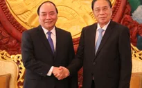 Phó Thủ tướng Nguyễn Xuân Phúc chào xã giao lãnh đạo cấp cao Lào