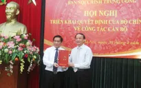 Công bố quyết định Phó Trưởng Ban Nội chính Trung ương