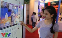 Gian hàng của VTV gây ấn tượng mạnh với khách tham quan triển lãm