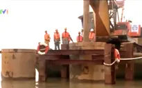 Thi công trụ dây văng đầu tiên của cầu dây văng lớn thứ 2 Việt Nam