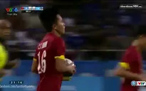 Thanh Bình ghi bàn đẹp vào lưới U23 Thái Lan