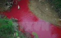 Điện Biên: Dân lo lắng vì Suối Nậm Khếnh chuyển sang màu đỏ
