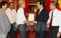Chủ tịch nước gặp mặt cán bộ lão thành, cán bộ chủ chốt của TAND
