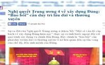 Nghị quyết Trung ương 4: Cần thực hiện lâu dài và thường xuyên