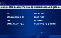 8 đội tuyển giành quyền vào VCK Cúp Thái Sơn Nam 2015