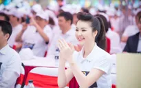 Á hậu Thụy Vân tươi trẻ với hình ảnh Đại sứ giờ Trái đất