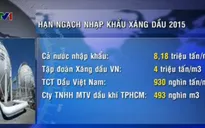 Phân bổ hạn ngạch nhập khẩu xăng dầu năm 2015
