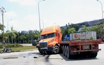 Xe container gây tai nạn liên hoàn, 3 người bị thương