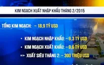 Việt Nam xuất siêu trở lại trong tháng đầu năm mới