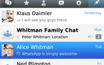 WhatsApp cập nhật phiên bản mới trên BlackBerry 10