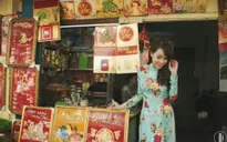 MC Trúc Mai duyên dáng diện áo dài đầu năm