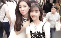 Nhã Phương thích thú khám phá đường phố Hàn Quốc