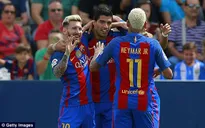 VIDEO, Leganes 1-5 Barcelona: Ấn tượng tam tấu MSN!