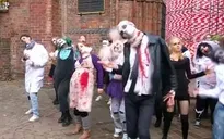 Nhảy flashmob chào đón Halloween tại Berlin, Đức