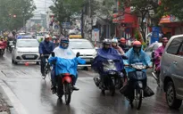 Gió mùa Đông Bắc gây mưa ở Bắc Bộ