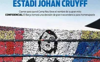Barcelona sẵn sàng "xóa sổ" Camp Nou vì Johan Cruyff