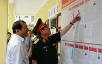 Đại tướng Ngô Xuân Lịch kiểm tra công tác chuẩn bị bầu cử