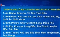 20 địa phương có nguy cơ cháy rừng cấp cực kỳ nguy hiểm