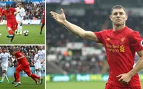 Swansea 1-2 Liverpool: Quỷ đỏ áp sát ngôi đầu