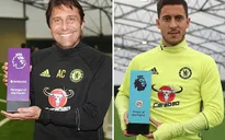 Hazard và Conte giành cú đúp danh hiệu cá nhân cho Chelsea