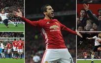 Man Utd 1-0 Tottenham: Mkhitaryan tỏa sáng và...rời sân trên cáng!