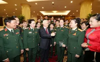 Tổng Bí thư Nguyễn Phú Trọng gặp mặt đại biểu phụ nữ quân đội
