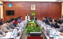 Đồng chí Trương Thị Mai làm việc với Ban Cán sự Đảng Bộ NN&PTNT