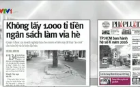 "Không lấy 1.000 tỉ đồng tiền ngân sách lát đá vỉa hè"
