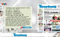 Trồng cây xanh bị bật gốc, lòi bọc nilon: Kiểm điểm trách nhiệm trong tháng 8