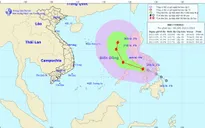 Bão Tokage gần Biển Đông, sức gió mạnh cấp 8